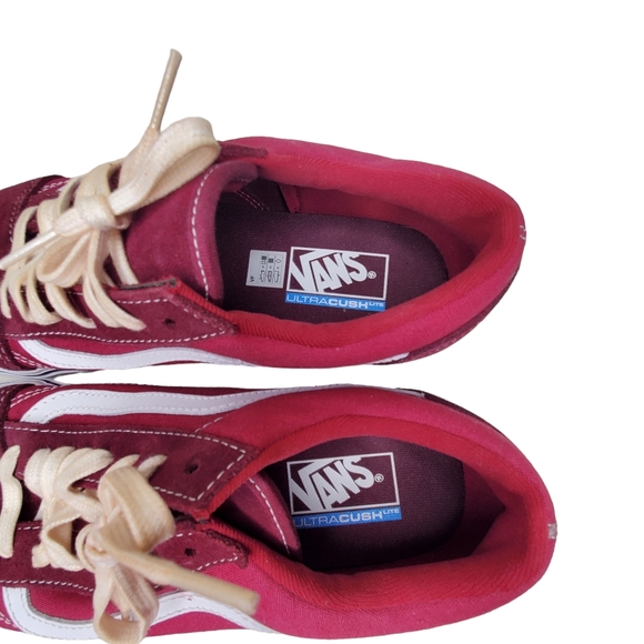 VANS Ultrarange Low Cut Red Suede Leather Canvas Sneakers Men's Sz 10 500383 - Picture 8 of 9